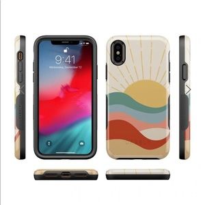 Casely Here Comes The Sun Colorblock Sunset iPhone X Case